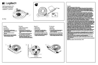 Getting started with Première utilisation Logitech® Joystick