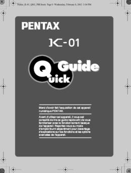 0 Merci d'avoir fait l'acquisition de cet appareil numérique PENTAX ...
