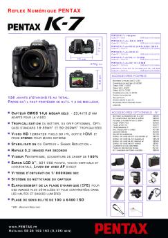 Fiche Technique K7