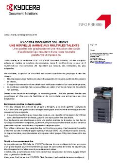 Télécharger cet article en PDF - Kyocera