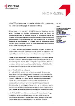 Télécharger cet article en PDF - Kyocera