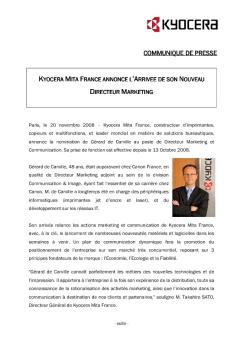 Télécharger cet article en PDF - Kyocera