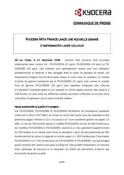 Télécharger cet article en PDF - Kyocera