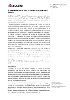 Télécharger cet article en PDF - Kyocera