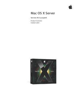 Mac OS X Leopard Server Product Overview - Support - Apple