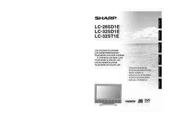 LC-26/32SD1E/32ST1E Operation-Manual FR
