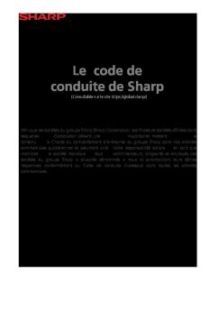 Le Code De Conduite De Sharp
