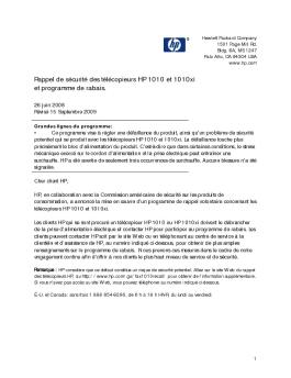 HP Customer Letter and FAQ for Fax 9-15-09 FINAL_FR_for_Canada