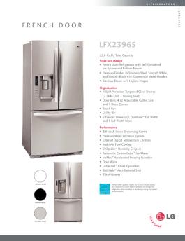 Specifications English - Canadian Appliance Source
