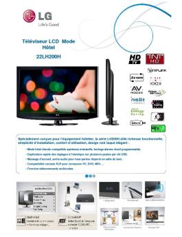 Téléviseur LCD Mode Hôtel 22LH200H