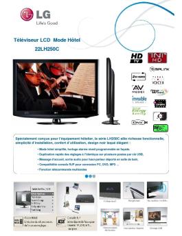 Téléviseur LCD Mode Hôtel 22LH250C