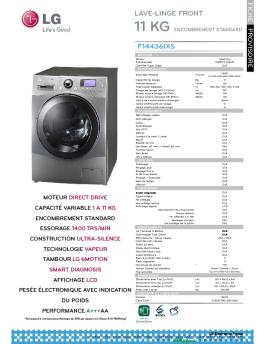 F14436IXS LAVE-LINGE FRONT