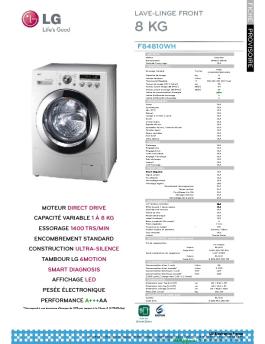 F84810WH LAVE-LINGE FRONT