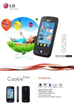Fiche produit LG Cookie Fresh
