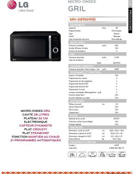 MH-6896HNB MICRO-ONDES