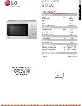 MS-3320W MICRO-ONDES