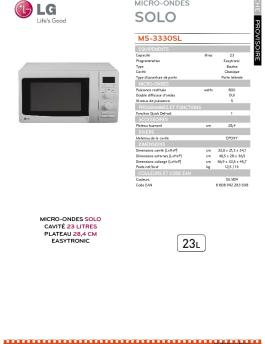 MS-3330SL MICRO-ONDES