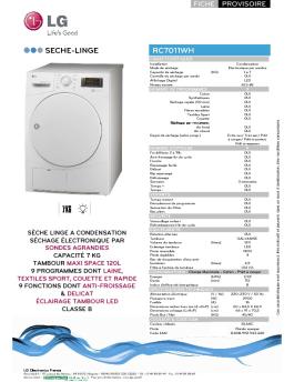 RC7011WH SECHE-LINGE