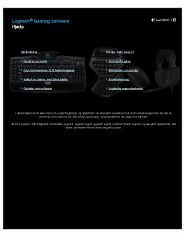 Gaming Software Guide - Logitech