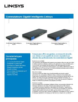 Commutateurs Gigabit intelligents Linksys