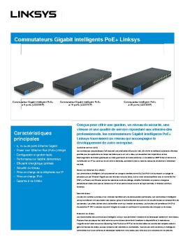 Commutateurs Gigabit intelligents PoE+ Linksys