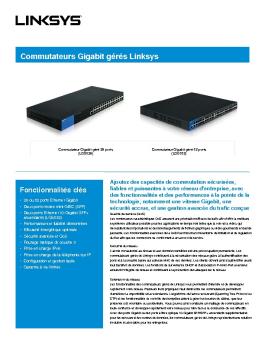 Commutateurs Gigabit gérés Linksys