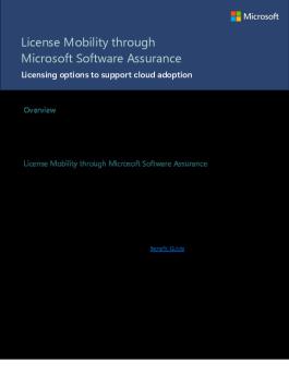 License Mobility Through Microsoft Software Assurance Overview