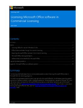 Licensing Microsoft Office Software
