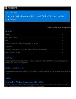Licensing Windows And Office With Mac
