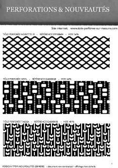 lien en PDF - Tôle perforée sur mesure