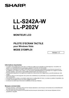 LL-S242A-W/ LL-P202V - Sharp
