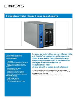 Enregistreur vidéo réseau à deux baies Linksys