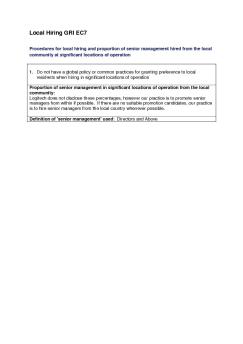 Local Hiring GRI EC7 - Logitech