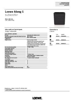 Loewe klang 1 subwoofer - Loewe TV