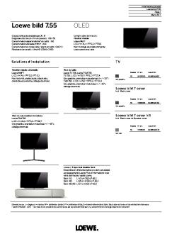 Données techniques - Loewe TV