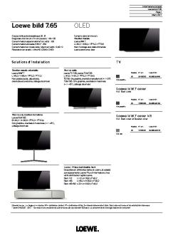 Données techniques - Loewe TV