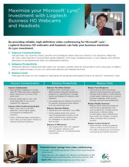 Download the Lync Overview Brochure - Logitech