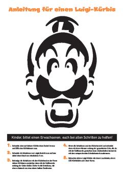 Luigi Halloweenpumpkinstencil De De