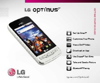 G E T T IN G S TA R T E D G U ID E lgusa.com/OptimusC