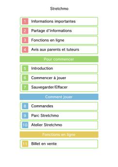 Stretchmo 1 Informations importantes 2 Partage d ... - Nintendo