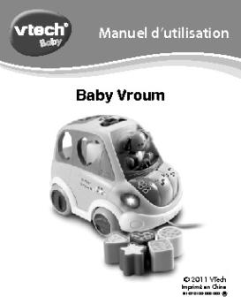 Baby Vroum Manuel d'utilisation