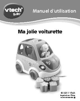 Ma jolie voiturette Manuel d'utilisation