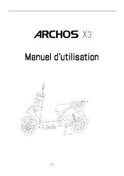 read this manual before operating your e-scooter - archos