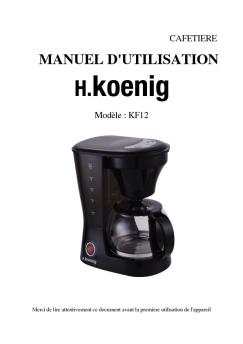 manuel d'utilisation - H.Koenig