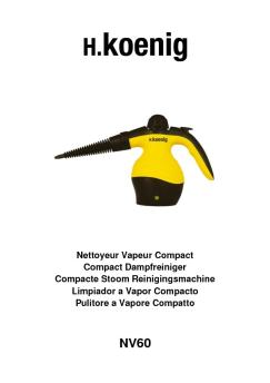 Nettoyeur Vapeur Compact Compact Dampfreiniger ... - H.Koenig