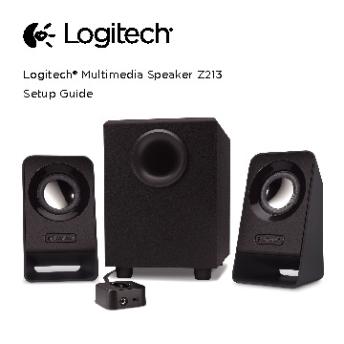 Logitech® Multimedia Speaker Z213 Setup Guide