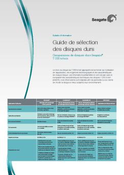 Guide de sélection des disques durs - Seagate