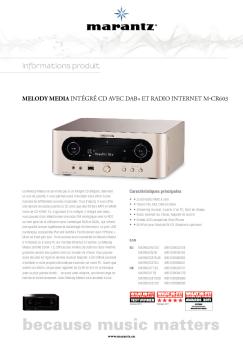 M-CR603 - CD and Network Receiver_FR.indd - Derouet