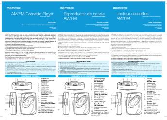 AM/FM Cassette Player Reproductor de casete AM/FM ... - Memorex CE