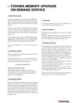 Conditions générales - Toshiba